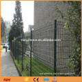 Curved Green PVC Welded Wire Mesh Fence For Backyard